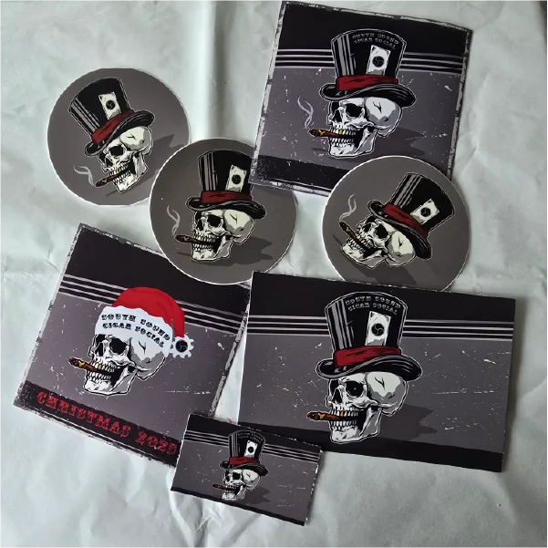 Assorted club stickers